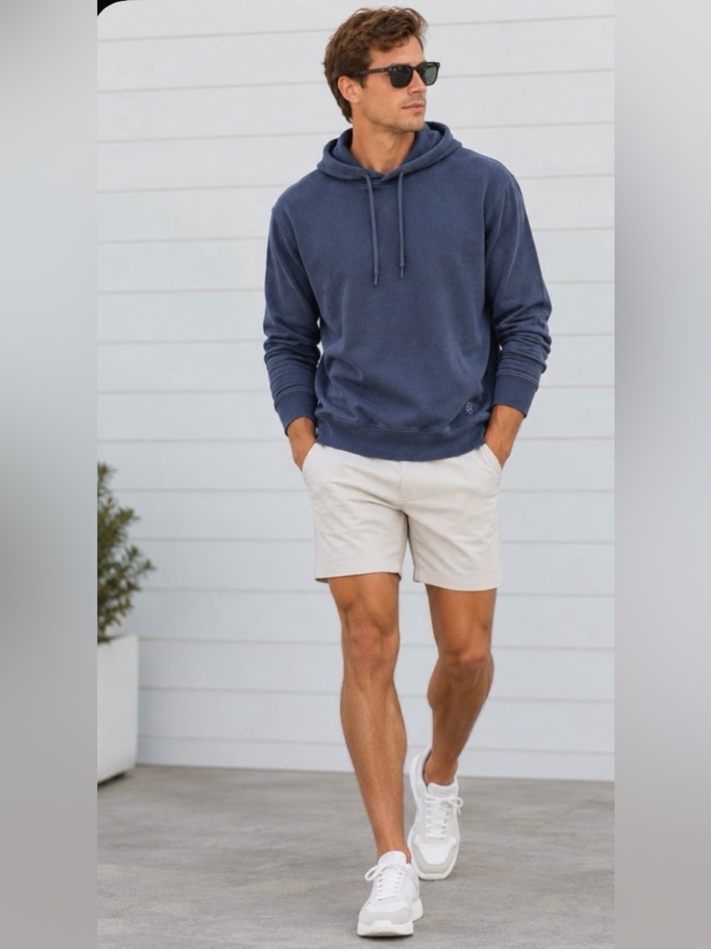 NWT ALLBIRDS Relaxed Men's Hoodie Blue Pima Cotton size XL